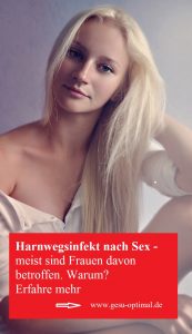 Harnwegsinfekt nach Sex - oft ein Frauenproblem