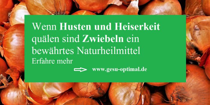 Mit Zwiebeln gegen Husten und Heiserkeit-