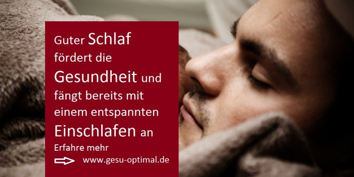 Entspanntes Einschlafen fördert die Gesundheit