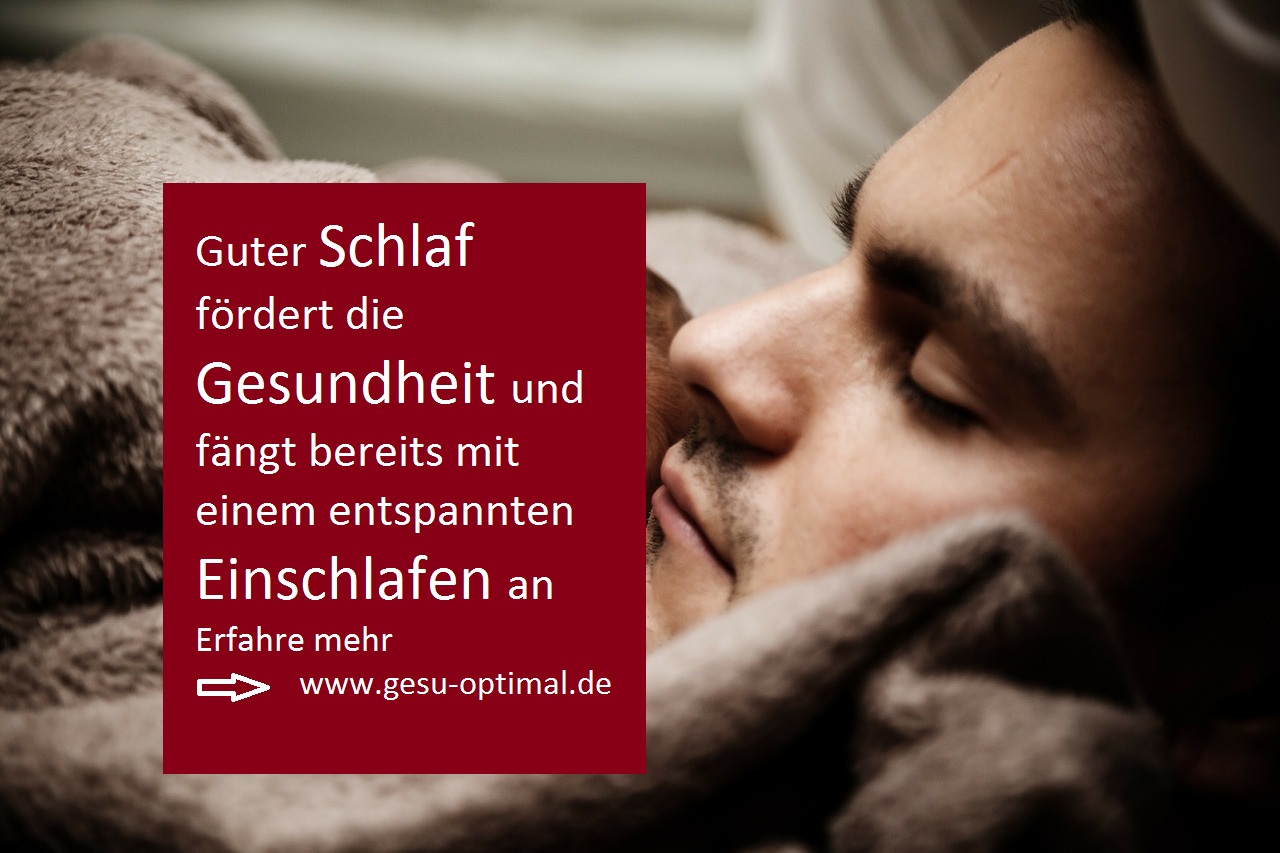 Entspanntes Einschlafen fördert die Gesundheit