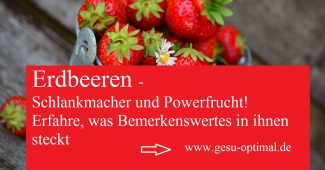 Erdbeeren - Schlankmacher und Powerfrucht im roten Design