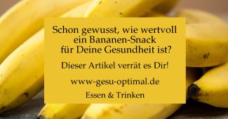 Bananen – Snack für Darm und Gesundheit