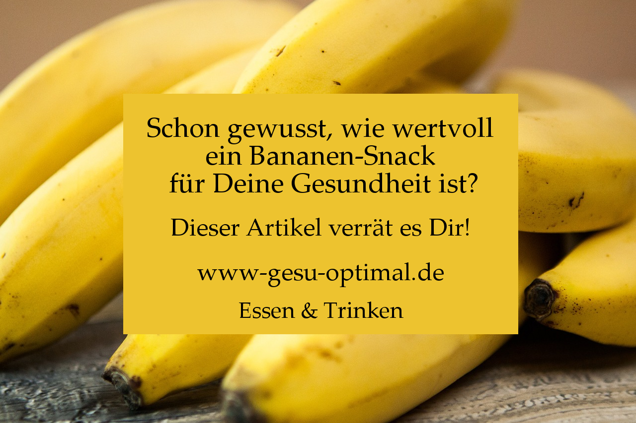 Bananen – Snack für Darm und Gesundheit