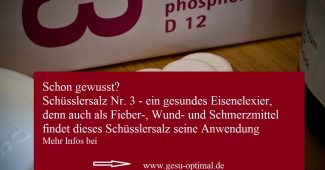 Schüsslersalz Nr. 3 - Das gesunde Eisenelixier