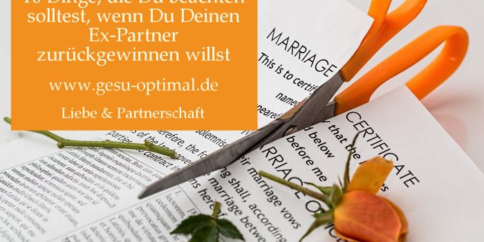 Trennung – Wie den Ex-Partner zurückgewinnen