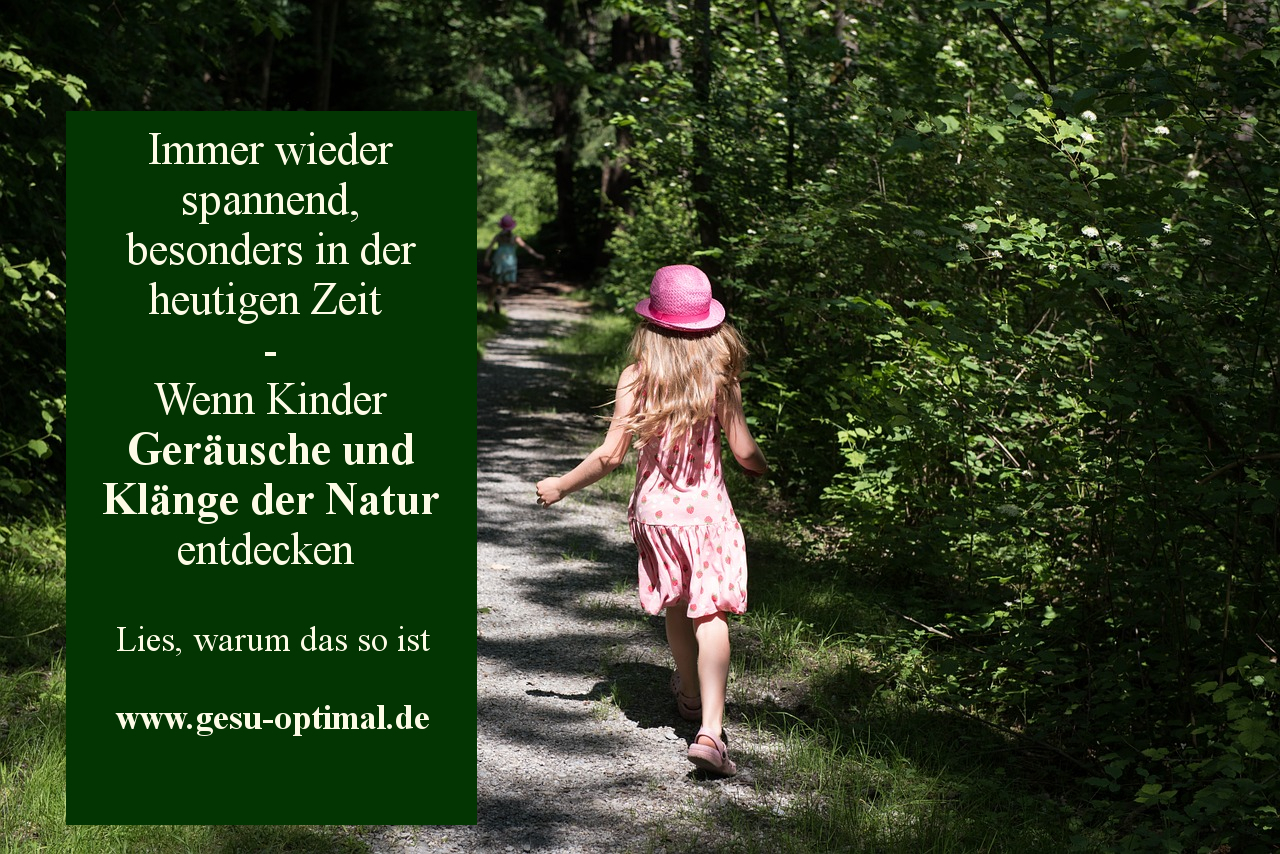 Wie Kinder Geräusche und Klänge der Natur entdecken-