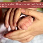 Babys brauchen Hautkontakt und Berührung
