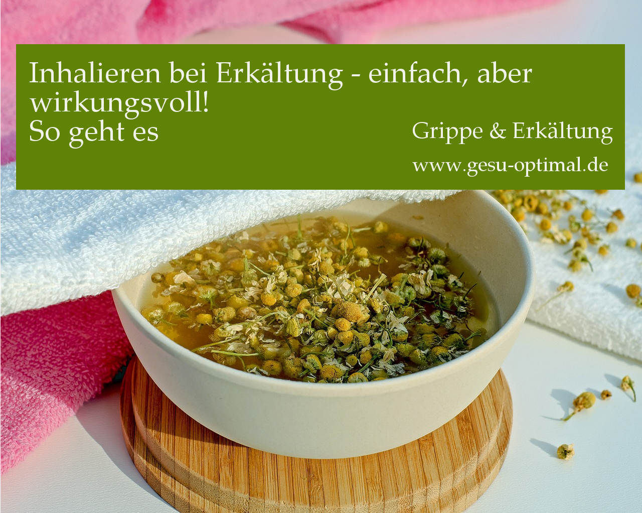 Ohne viel Aufwand – Inhalieren bei Erkältung