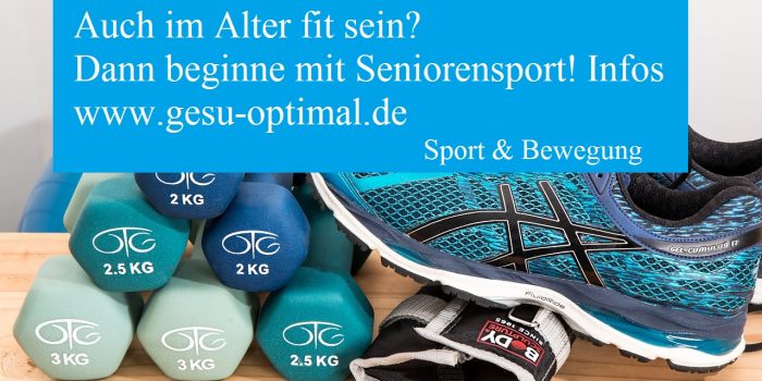 Seniorensport - im Alter sportlich aktiv sein