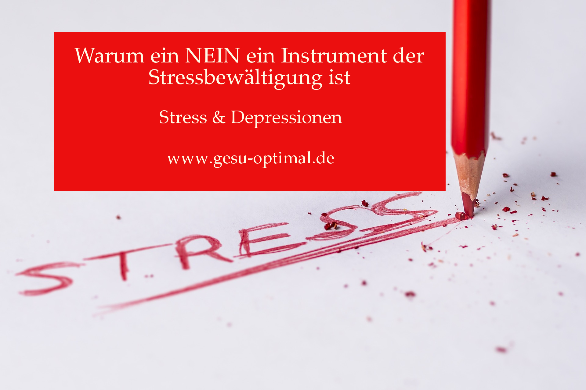 Stressbewältigung üben, öfter Nein sagen