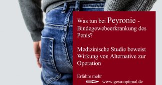 Peyronie - Medizinische Studie beweist Wirkung von Alternative zur Operation