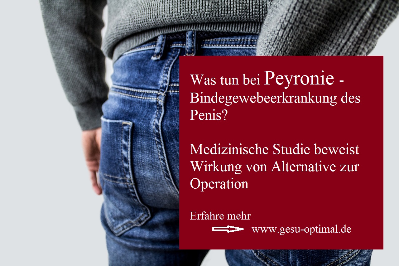 Peyronie - Medizinische Studie beweist Wirkung von Alternative zur Operation