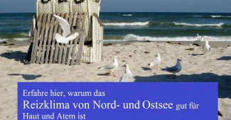 Reizklima von Nord- und Ostsee – gut für Haut und Atem