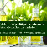 Gesättigte Fettsäuren reduzieren für die Gesundheit