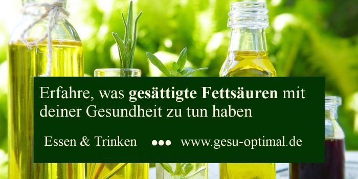 Gesättigte Fettsäuren reduzieren für die Gesundheit