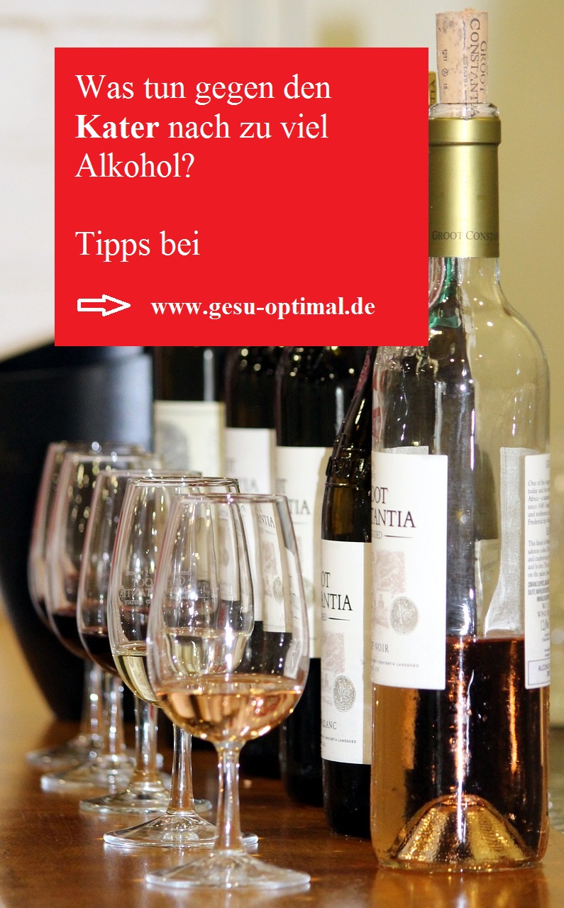 Kater nach zu viel Alkohol - Was tun? - gesu-optimal