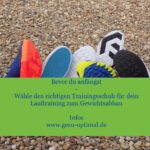 Lauftraining zum Gewichtsabbau – welche Schuhe