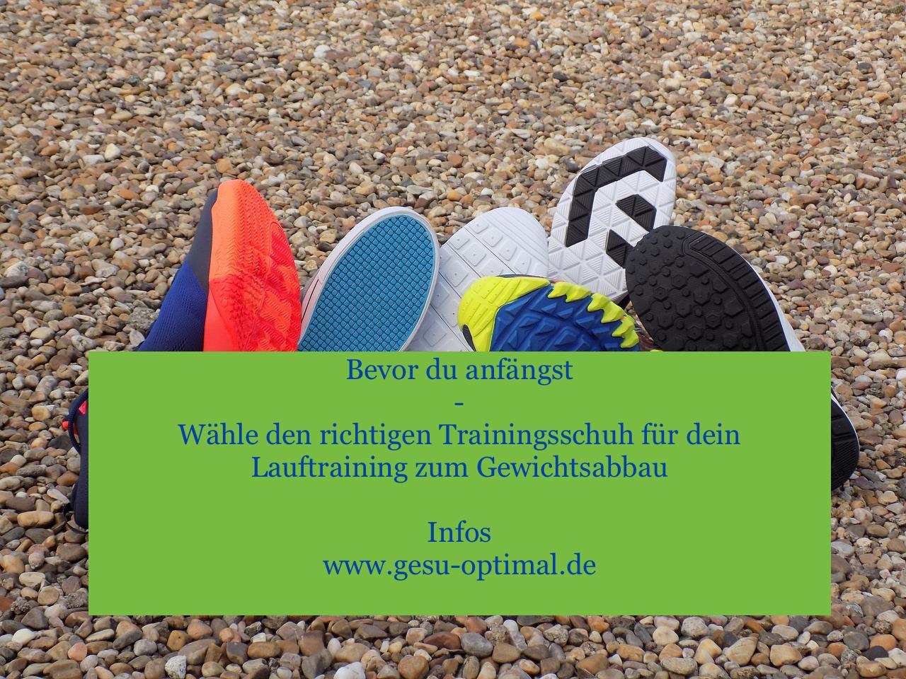 Lauftraining zum Gewichtsabbau – welche Schuhe