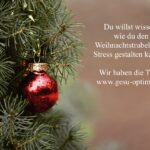 Weihnachtstrubel ohne Stress – so klappt es
